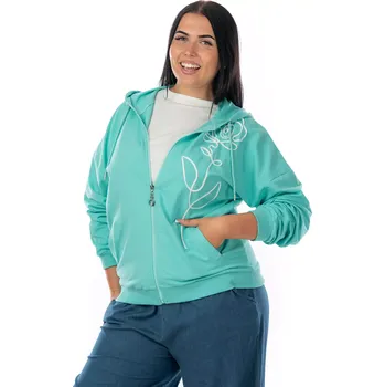 Dámská mikina Dámská mikina DAKOTA Tyrkysová 40/44