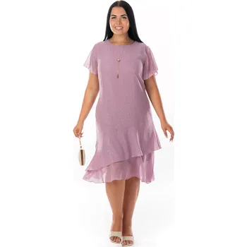 Dámské oblečení Dámské šaty NESSIE 50 Světle fialová