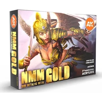 Modelářská barva AK-Interactive NMM Non Metallic Metal Gold