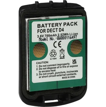 Baterie pro mobilní telefon VHBW Baterie pro Avaya DECT D4 / DECT FC4, 700 mAh