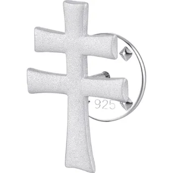 Brož Olivie Stříbrná brož SLOVENSKÝ KŘÍŽ 9675 Stříbrná