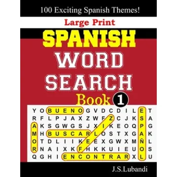 Cizojazyčná kniha Large Print SPANISH WORD SEARCH Book;1 – Jaja Books,J. S. Lubandi (ES)