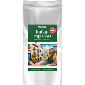 Káva 4Swiss Kávová zrna Italian Espresso čerstvě pražená 1 kg