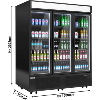 G.Gastro Lednice na nápoje - 1325L- se 3 skleněnými dveřmi