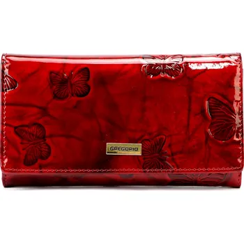 Dámská kožená peněženka Gregorio BTS-114 červená