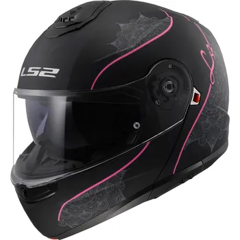 LS2 FF908 Strobe II Lux Matt Black/Pink