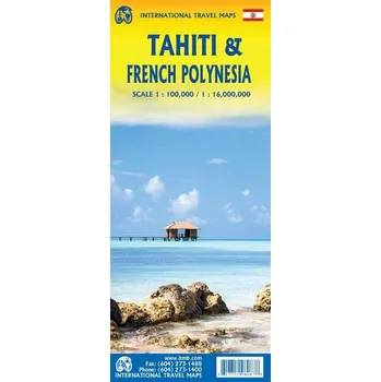 ITMB Publishing mapa Tahiti,Cook Islands 1:50 t.-1:100 t. ITM