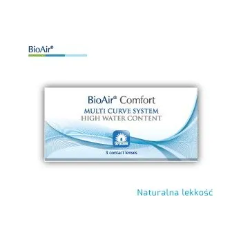 Kontaktní čočky Měsíční kontaktní čočky BioAir Comfort, 3 ks, dioptrie -3.00, zakřivení 8.6