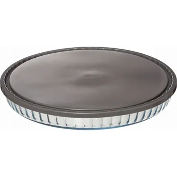 Forma na pečení 5five Skleněná forma na pečení dortu s poklicí, O 30 cm