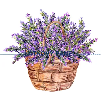 Látkový panel - Levandule - LE-05 Velikost: 15x15cm, Materiál: Úplet
