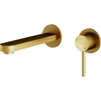 Vodovodní baterie BESCO - Podomítková umyvadlová baterie DECCO Zlatá broušená BABUDSBZ