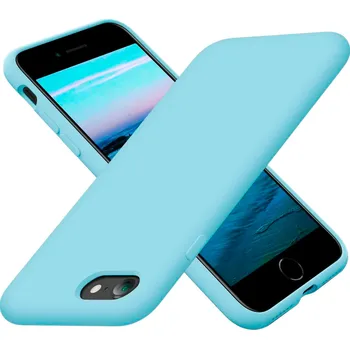 Pouzdro na mobilní telefon Silikonový tenký barevný obal iPhone 7/8/SE2/SE3 Barva: Tyrkysová
