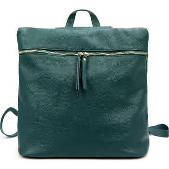 Městský batoh Dámský kožený batoh Luka 24-034 tyrkysový