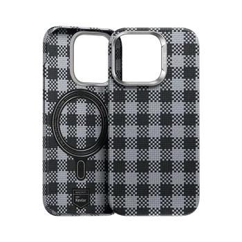 Pouzdro na mobilní telefon Zadní kryt Benks Magnetic Armor Vichy Kevlar (BF66) pro iPhone 16 Pro Max black