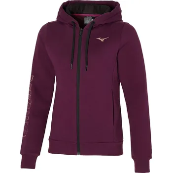 Dámská bunda Mizuno Sweat Jacket - Grape Wine Velikost: XS