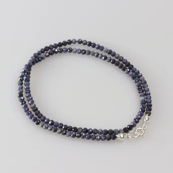 Náhrdelník Náhrdelník avanturín zlatý-stříbro fazet 3mm, 45cm