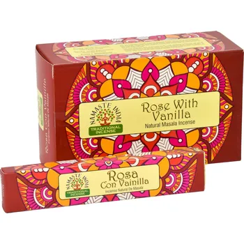 Čajovna Vonné tyčinky Namaste India ROSE WITH VANILLA