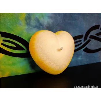 Svíčka Srdce žluté