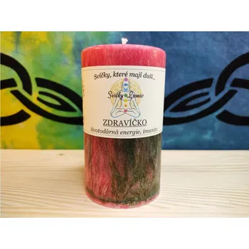 Svíčka 10,5 x 6 Válec ZDRAVÍČKO