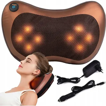 Masážní přístroj Masážní polštář Shiatsu Masážní přístroj pro masáž krku, zad a celého těla s nahříváním