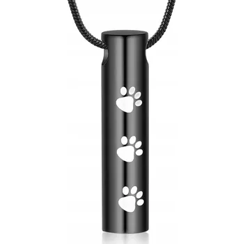 Náhrdelník Náhrdelník / relikviář na popel z nerezové oceli PSÍ TLAPKY