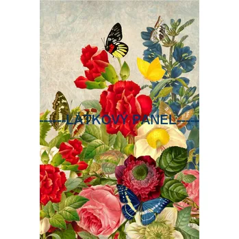 Látkový panel - Květiny - KYT-28 Velikost: 30x20cm, Materiál: Úplet
