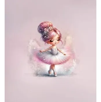 Panel - Úplet- Baletka v šedorůžovém