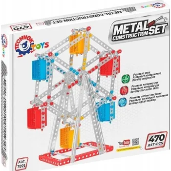 ostatní stavebnice Kovové stavební Stavebnice kol 470 dílků Technok