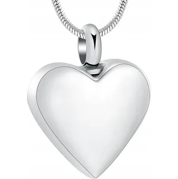 Náhrdelník Náhrdelník / relikviář na popel z ušlechtilé oceli STŘÍBRNÉ SRDCE