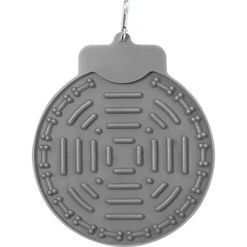 Pelíšek pro psa Pudle - Polštář na krmení, šedá