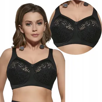 Podprsenka Měkká podprsenka Viki 579 Krystyna černá 85F pohodlná a odolná