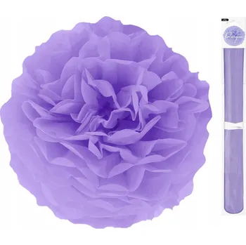 Obraz BAMBULE Dekorativní Papírový FIALOVÝ 35 cm Dekorace