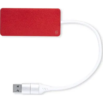USB hub Kalat - USB rozbočovač, červená