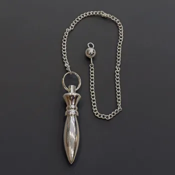 Přívěsek Kyvadlo kovové dlouhé - postříbřené BL10