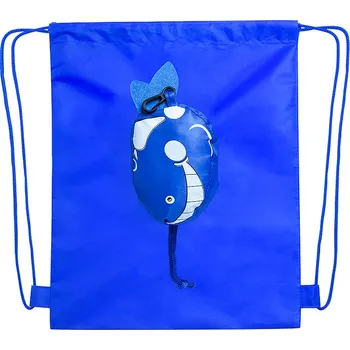 Městský batoh Kissa - Skládací taška se stahovací šňůrkou, modrá