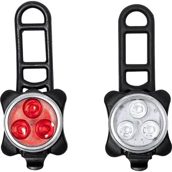 Cyklosvítilna Remko - Sada bezpečnostních světel na kolo, černá