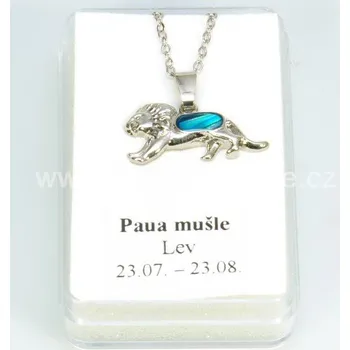 Přívěsek Přívěsek lev, Paua mušle