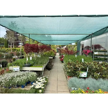 zahradní zástěna GTEX Stínící tkanina, rašlový úplet 35%, 37g/m2, 50m x 6,24m - zelená