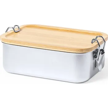 Svačinový box Plastil - Obědový box, stříbrná