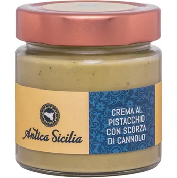 Antica Sicilia Crema di pistacchio con scorze di cannolo 210 g pistáciová