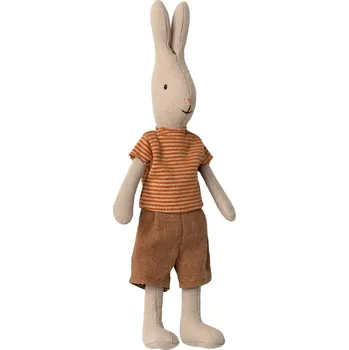 Hračka Maileg Zajíc v pruhovaném tričku Size 1 Maileg Rabbit Size 1, Classic T-shirt and shorts