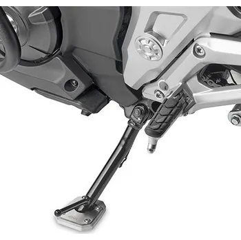Motodoplněk GIVI ES1192 rozšíření bočního stojánku Honda NC 750 X (21-25), stříbné, hliník/nerez