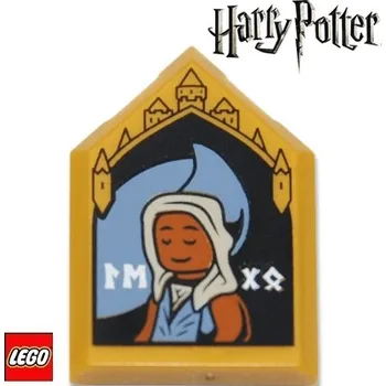 Stavebnice LEGO LEGO® Příslušenství k figurkám LEGO Obraz Edessa Sakndenberg 2x3 / Zlatá / Potištěná Dlaždice 22385pb328