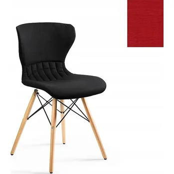 Jídelní židle UNIQUE Židle SOFT čalouněná látkou červená (červená)