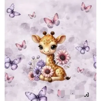 Panel - Úplet- Žirafa a motýlci