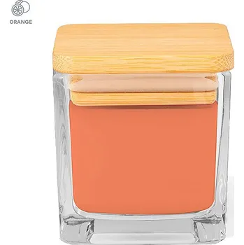 Svíčka Safron - Aromatická svíčka, oranžová