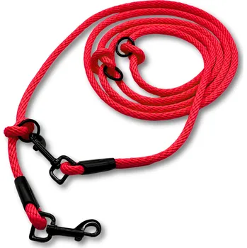 Vodítko pro psa PafDog® Přepínací nastavitelné vodítko 8mm, 11 délek, červené DÉLKA VODÍTKA: 8 metrů
