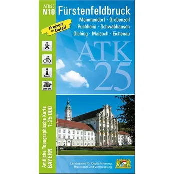 ATK25-N10 Fürstenfeldbruck (Amtliche Topographische Karte 1:25000) - Landesamt für Digitalisierung, Breitband und Vermessung