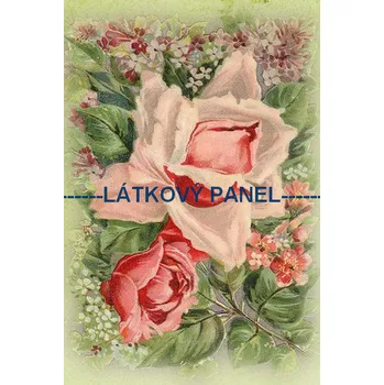 Látkový panel - Květiny - KYT-12 Velikost: 20x13cm, Materiál: Úplet