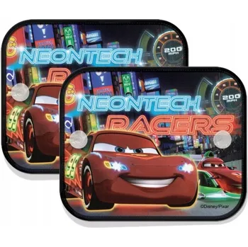 Stínítko do auta SLUNEČNÍ CLONY DO AUTA NA BOČNÍ OKNA CARS NEONTECH RACERS